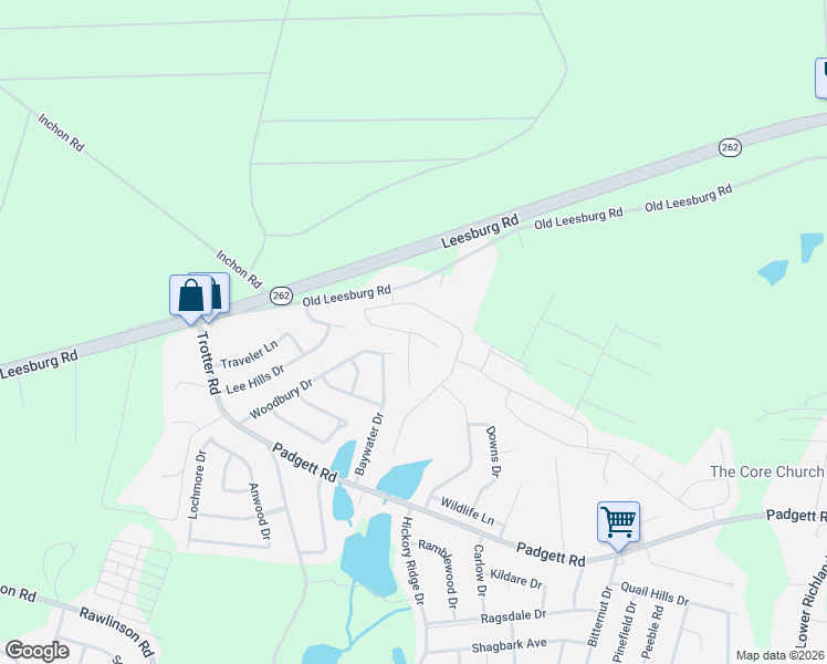 map of restaurants, bars, coffee shops, grocery stores, and more near 239 Bent Holly Drive in Hopkins