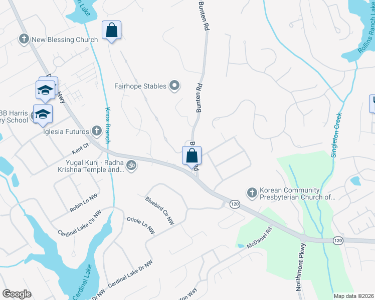 map of restaurants, bars, coffee shops, grocery stores, and more near 2768 Willowstone Drive in Duluth