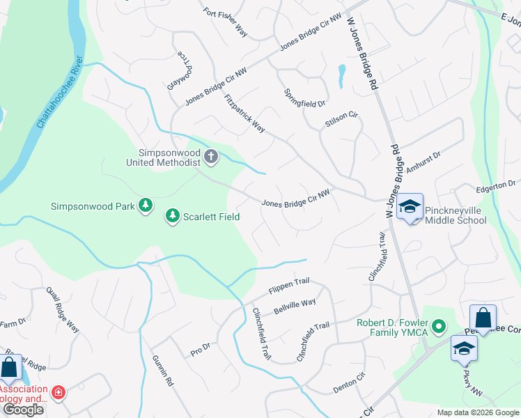 map of restaurants, bars, coffee shops, grocery stores, and more near in Berkeley Lake