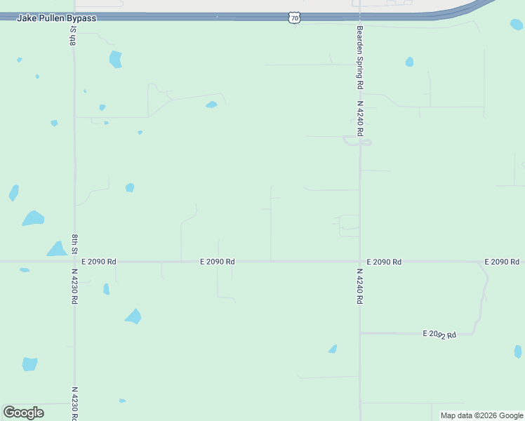 map of restaurants, bars, coffee shops, grocery stores, and more near 1182 North 4237 Road in Hugo