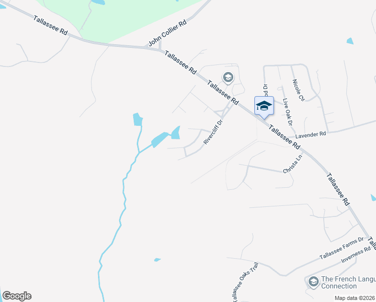 map of restaurants, bars, coffee shops, grocery stores, and more near 135 Lake Forest Drive in Athens
