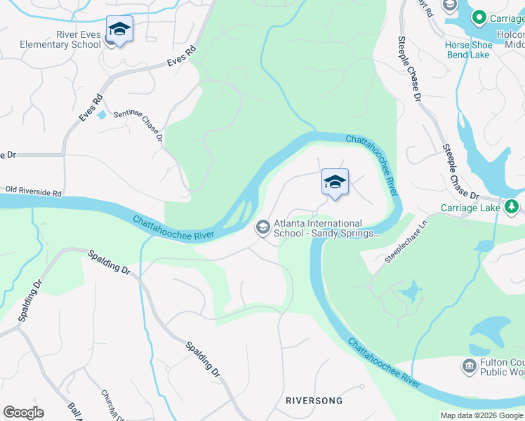 map of restaurants, bars, coffee shops, grocery stores, and more near 1714 Brandon Hall Drive in Atlanta