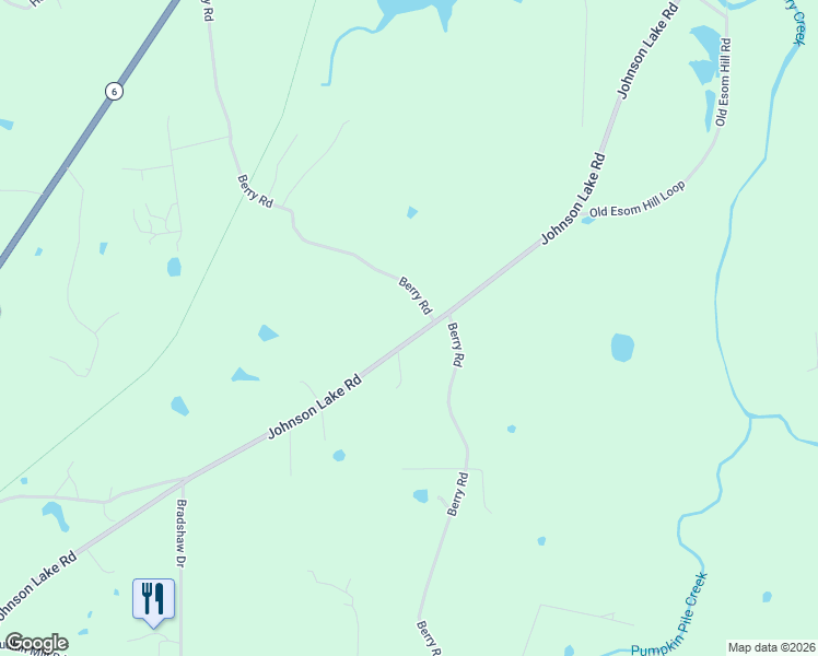 map of restaurants, bars, coffee shops, grocery stores, and more near 1680 Johnson Lake Road in Cedartown