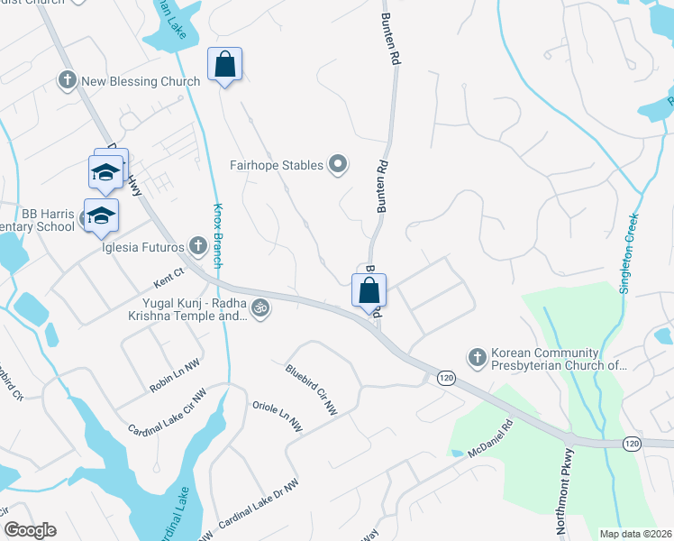 map of restaurants, bars, coffee shops, grocery stores, and more near 2841 Willowstone Drive in Duluth