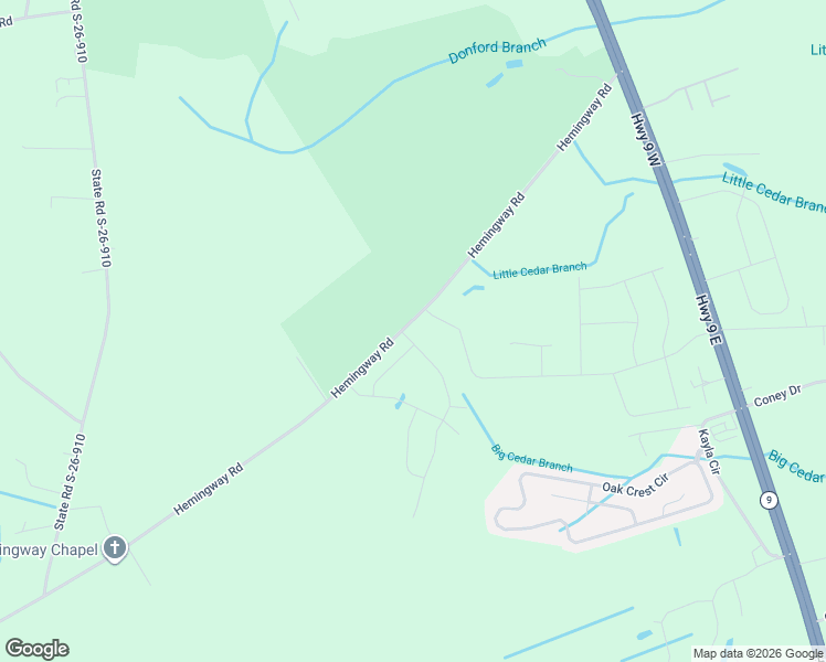 map of restaurants, bars, coffee shops, grocery stores, and more near 346-630 Hemingway Road in Loris