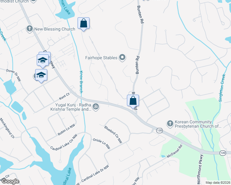 map of restaurants, bars, coffee shops, grocery stores, and more near 2868 Willowstone Drive in Duluth