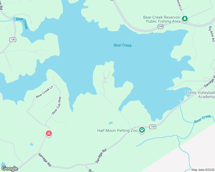 map of restaurants, bars, coffee shops, grocery stores, and more near 86 Evans Road in Bogart
