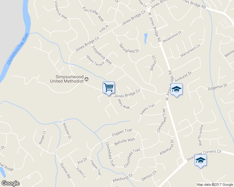 map of restaurants, bars, coffee shops, grocery stores, and more near 4284 Shawn Court in Norcross