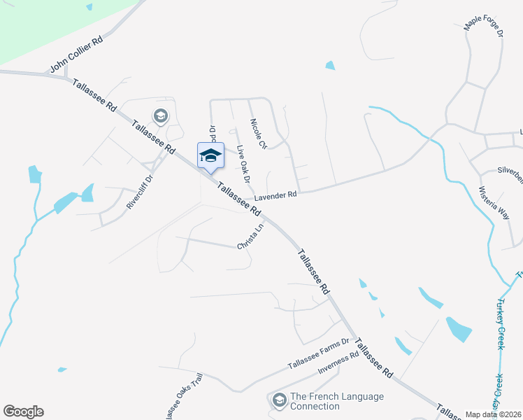 map of restaurants, bars, coffee shops, grocery stores, and more near 1396 Tallassee Road in Athens