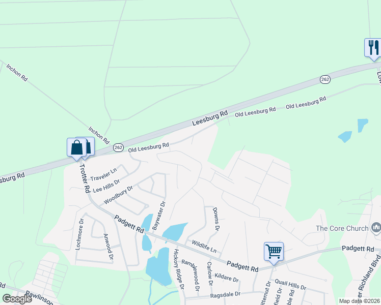 map of restaurants, bars, coffee shops, grocery stores, and more near 239 Bent Holly Drive in Hopkins