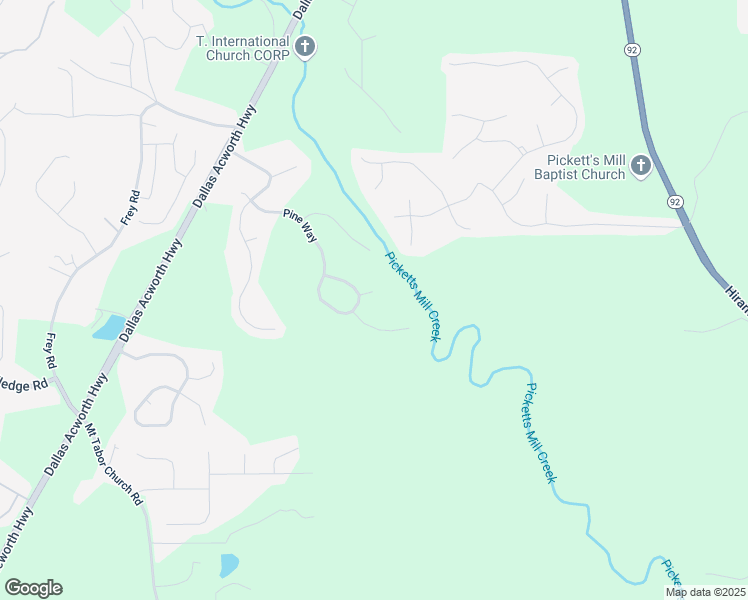 map of restaurants, bars, coffee shops, grocery stores, and more near 66 Pine Creek Court in Dallas