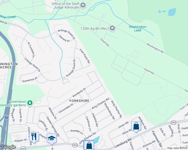 map of restaurants, bars, coffee shops, grocery stores, and more near 5917 Yorkshire Drive in Columbia