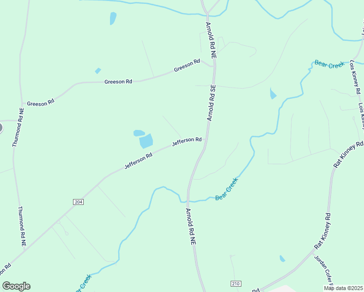 map of restaurants, bars, coffee shops, grocery stores, and more near 13 Jefferson Road in Statham
