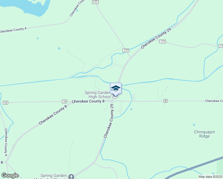 map of restaurants, bars, coffee shops, grocery stores, and more near 2430 County Road 29 in Piedmont