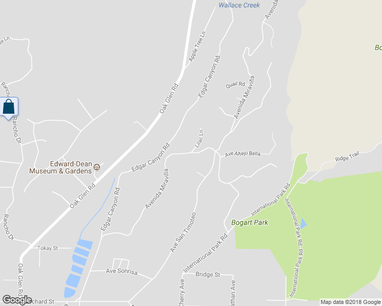 map of restaurants, bars, coffee shops, grocery stores, and more near Avenida Miravilla in Cherry Valley