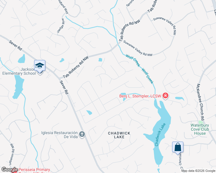 map of restaurants, bars, coffee shops, grocery stores, and more near 1818 Hawks Ridge Court in Lawrenceville