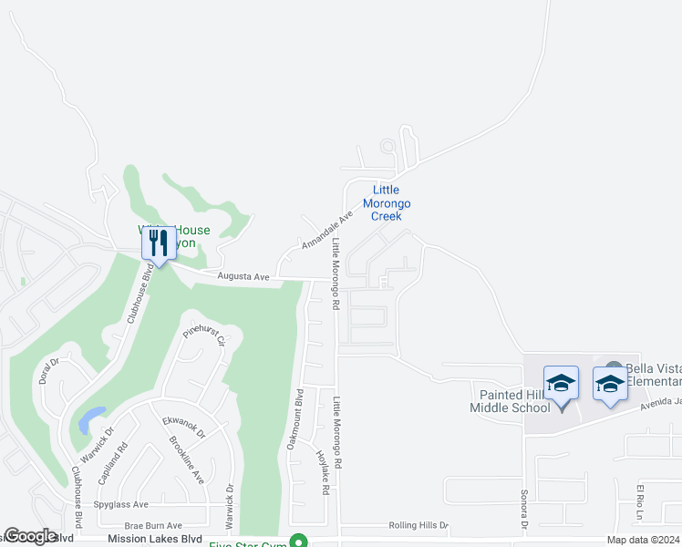 map of restaurants, bars, coffee shops, grocery stores, and more near 8585 Summit Pass in Desert Hot Springs