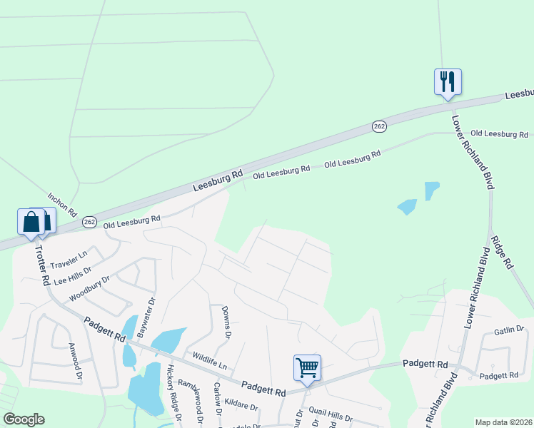 map of restaurants, bars, coffee shops, grocery stores, and more near 100 Lester Farm Road in Hopkins