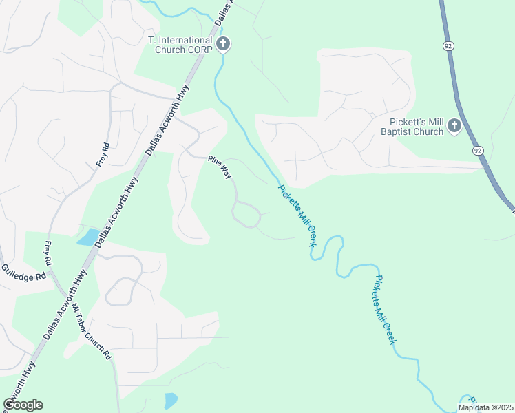 map of restaurants, bars, coffee shops, grocery stores, and more near 822 Pine Way in Dallas