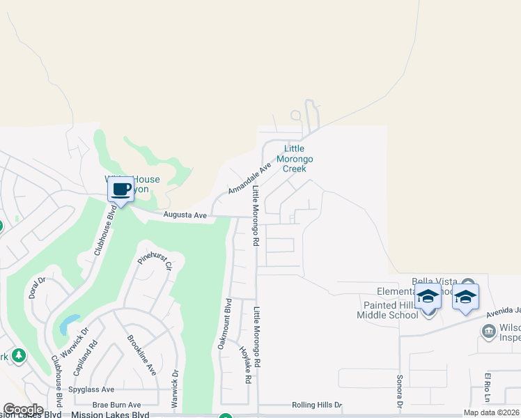 map of restaurants, bars, coffee shops, grocery stores, and more near 8567 Summit Pass in Desert Hot Springs