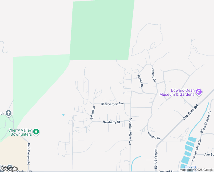 map of restaurants, bars, coffee shops, grocery stores, and more near 9277 Lofty Lane in Cherry Valley