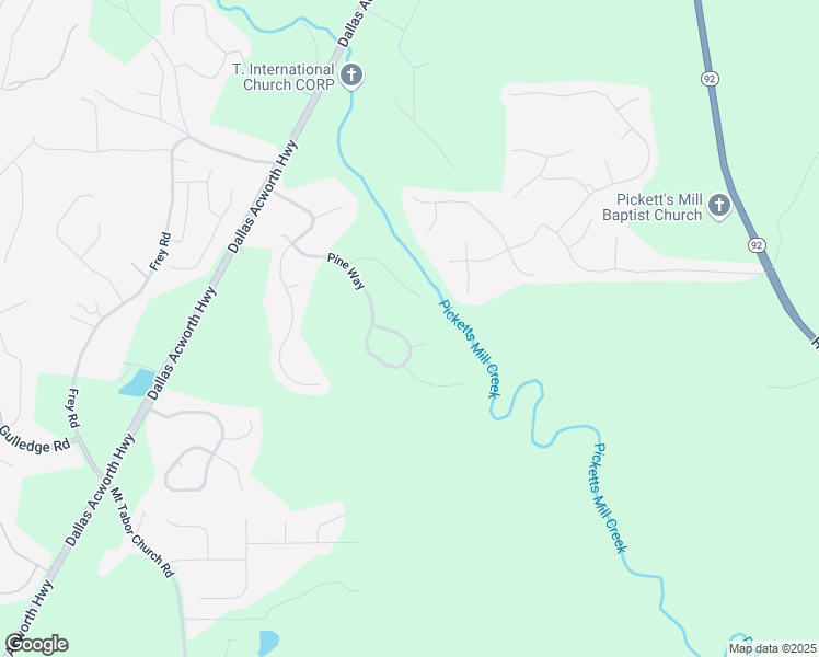 map of restaurants, bars, coffee shops, grocery stores, and more near 822 Pine Way in Dallas