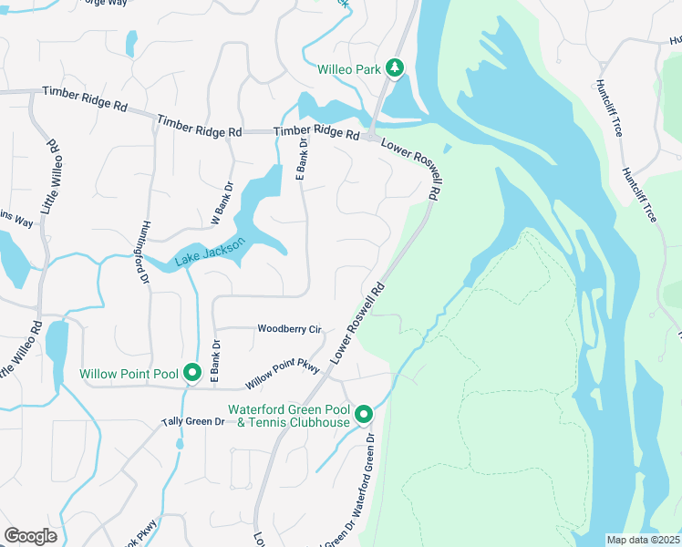 map of restaurants, bars, coffee shops, grocery stores, and more near 5617 Asheforde Lane in Marietta