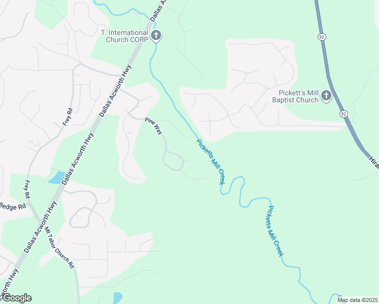 map of restaurants, bars, coffee shops, grocery stores, and more near 200 Pine Trail in Dallas