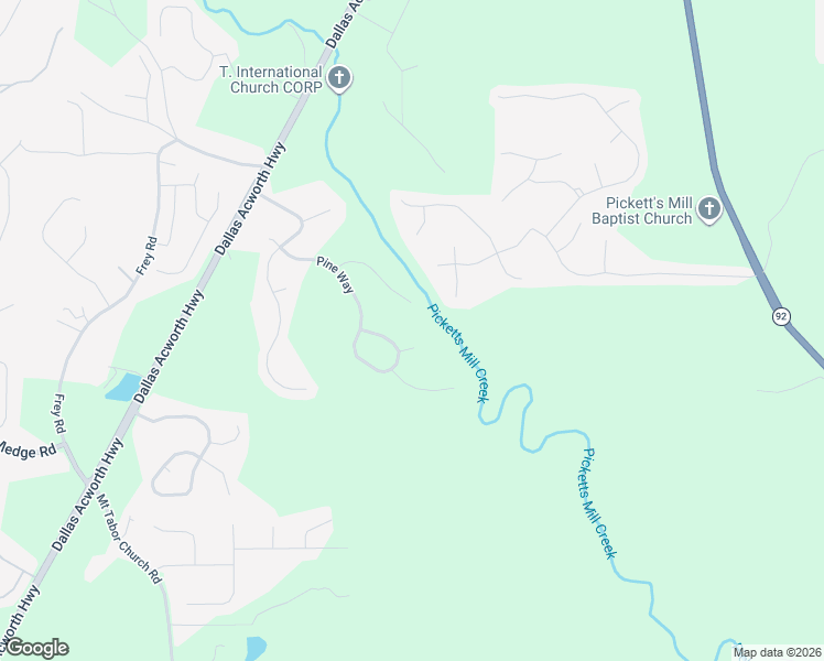map of restaurants, bars, coffee shops, grocery stores, and more near 200 Pine Trail in Dallas