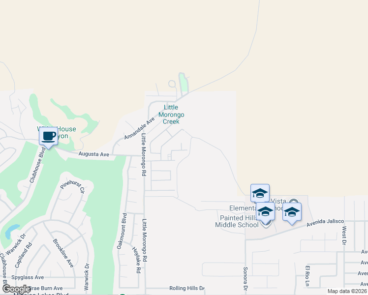 map of restaurants, bars, coffee shops, grocery stores, and more near 65228 Dunes Pass in Desert Hot Springs
