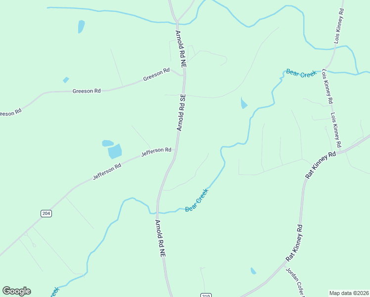 map of restaurants, bars, coffee shops, grocery stores, and more near 74 Arnold Road Southeast in Statham