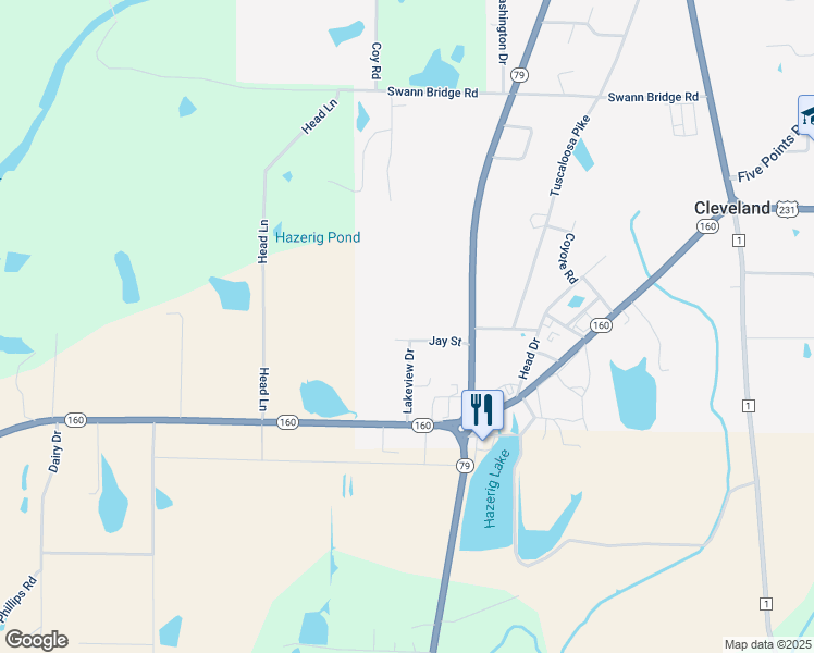 map of restaurants, bars, coffee shops, grocery stores, and more near 148 Jay Street in Cleveland