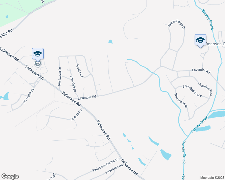 map of restaurants, bars, coffee shops, grocery stores, and more near 155 Lavender Lakes Dr in Athens