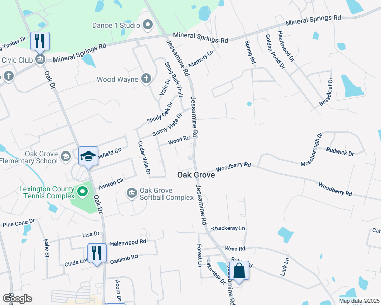map of restaurants, bars, coffee shops, grocery stores, and more near 216 Sparrow Point Court in Lexington