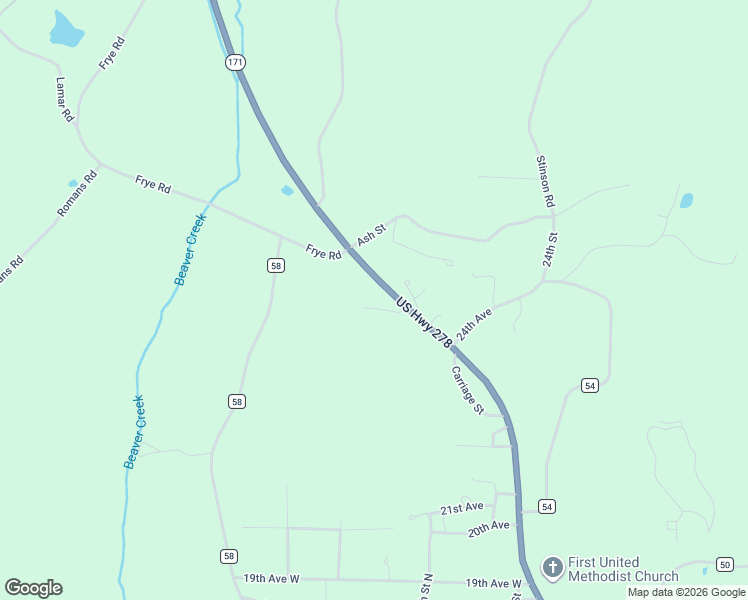 map of restaurants, bars, coffee shops, grocery stores, and more near 180 Northwoods Drive in Guin