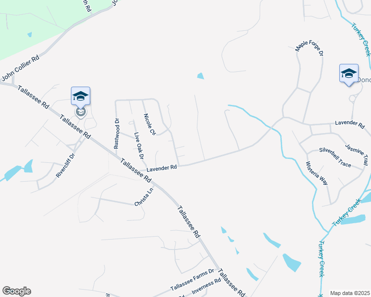 map of restaurants, bars, coffee shops, grocery stores, and more near 525 Rustwood Drive in Athens