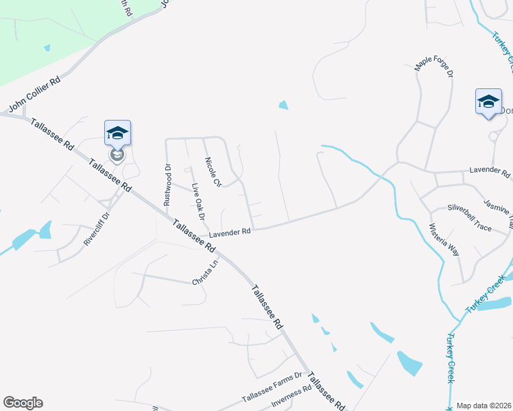 map of restaurants, bars, coffee shops, grocery stores, and more near 525 Rustwood Drive in Athens