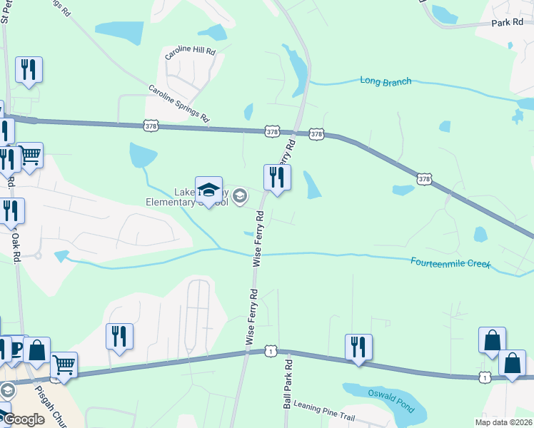 map of restaurants, bars, coffee shops, grocery stores, and more near 200 Wise Ferry Road in Lexington