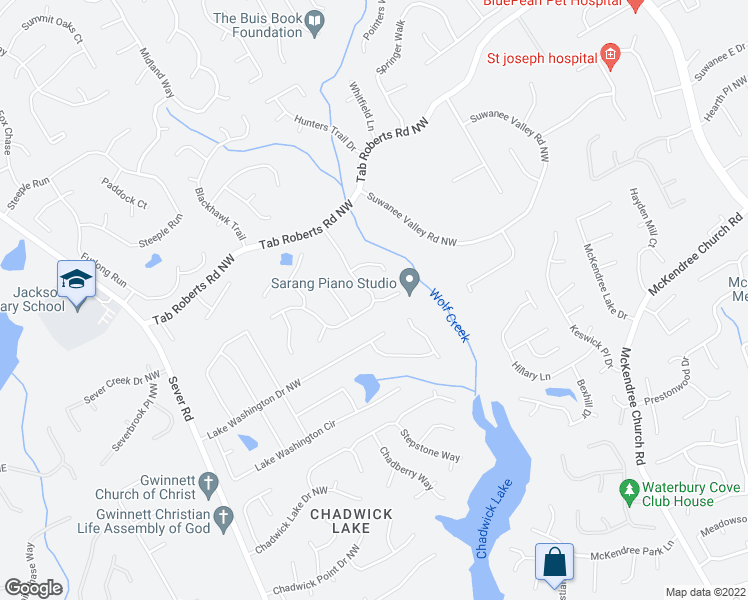 map of restaurants, bars, coffee shops, grocery stores, and more near 1860 Eagle's Ridge Court in Lawrenceville