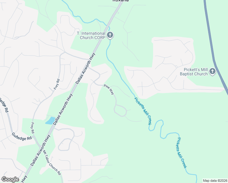 map of restaurants, bars, coffee shops, grocery stores, and more near 187 Pine Way in Dallas