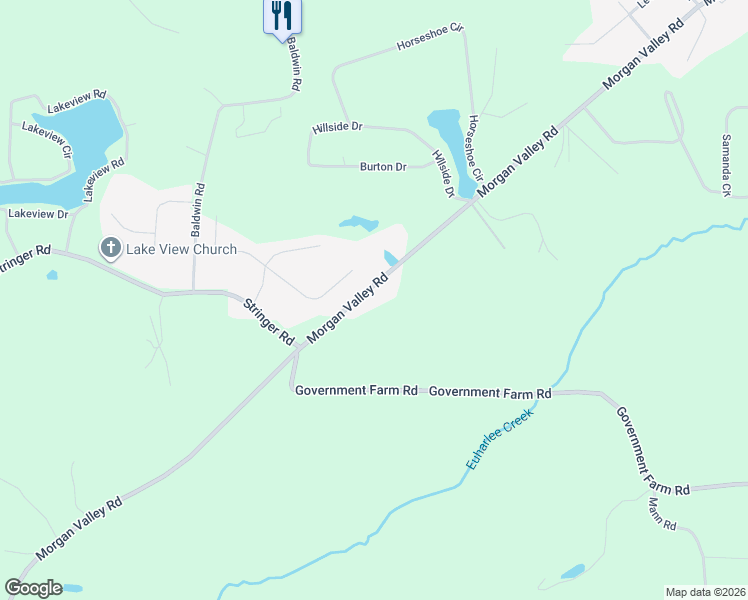 map of restaurants, bars, coffee shops, grocery stores, and more near 1063 Morgan Valley Road in Rockmart