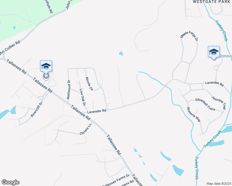 map of restaurants, bars, coffee shops, grocery stores, and more near 525 Rustwood Drive in Athens