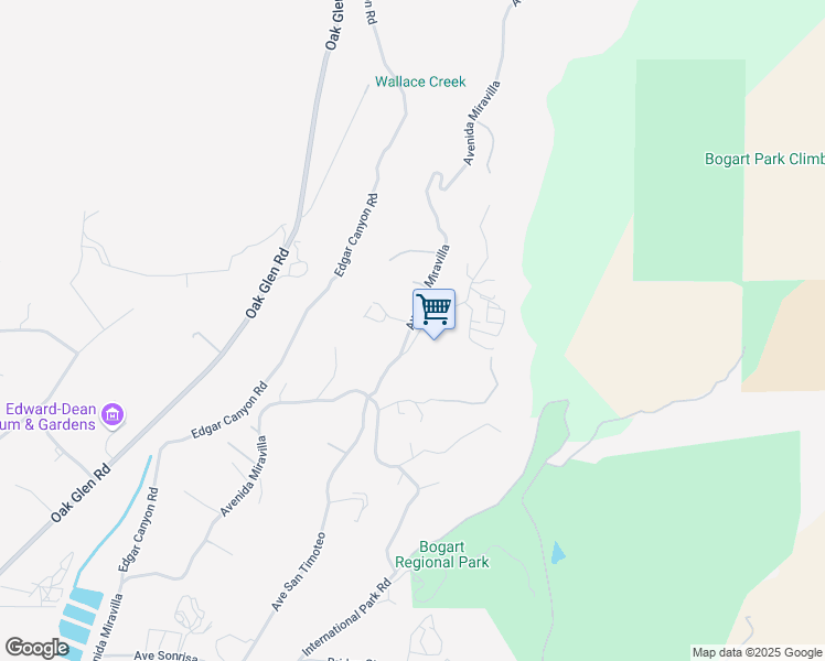 map of restaurants, bars, coffee shops, grocery stores, and more near Avenida Miravilla in Cherry Valley