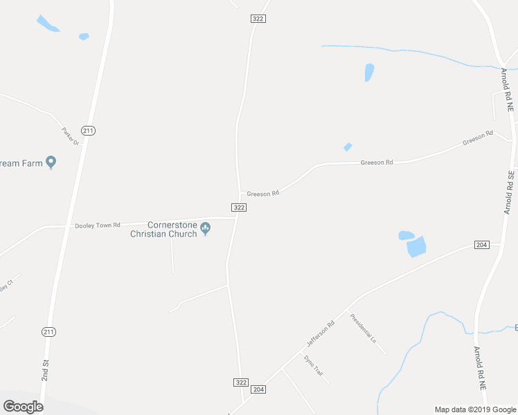 map of restaurants, bars, coffee shops, grocery stores, and more near 2233 Greeson Road in Statham
