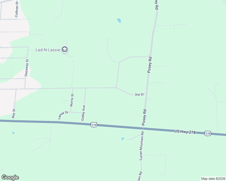 map of restaurants, bars, coffee shops, grocery stores, and more near 6739 3rd Street in Gadsden