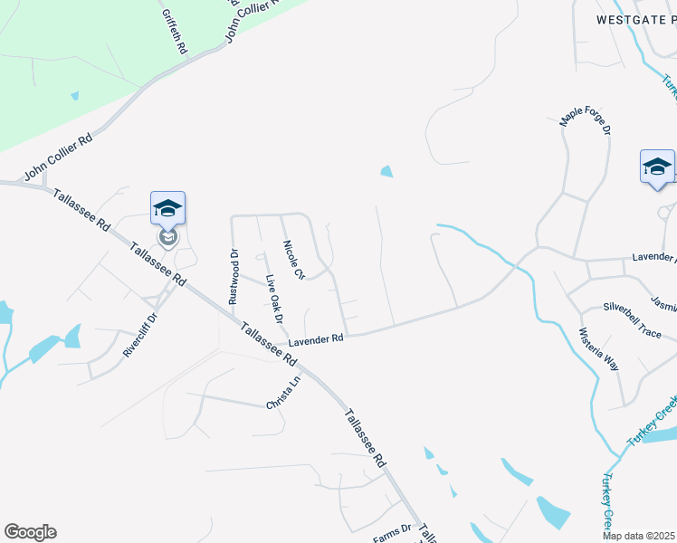 map of restaurants, bars, coffee shops, grocery stores, and more near 510 Rustwood Drive in Athens