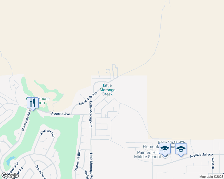 map of restaurants, bars, coffee shops, grocery stores, and more near 8191 Summit Pass in Desert Hot Springs