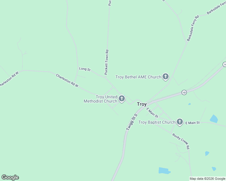 map of restaurants, bars, coffee shops, grocery stores, and more near 213 Church Street West in Troy