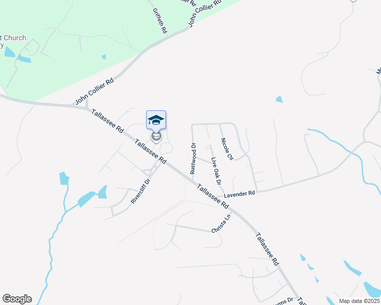 map of restaurants, bars, coffee shops, grocery stores, and more near 227 Rustwood Drive in Athens