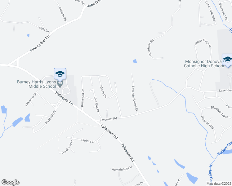 map of restaurants, bars, coffee shops, grocery stores, and more near 598 Fair Oaks Drive in Athens